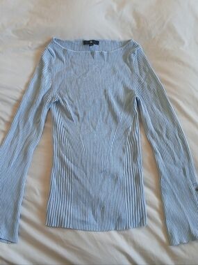 Banana Republic Light Blue Ribbed Sweater